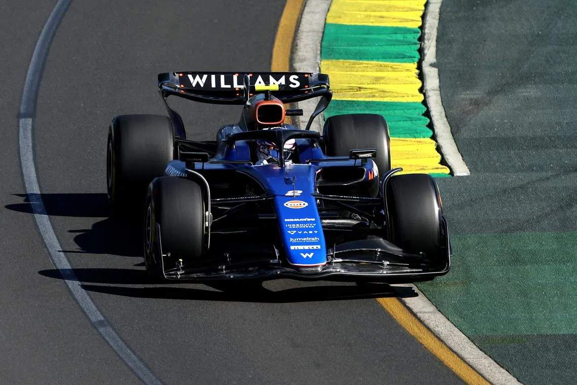 Formula One F1 - Australian Grand Prix - Melbourne Grand Prix Circuit, Melbourne, Australia - March 22, 2024 Williams' Logan Sargeant during practice REUTERS/Mark Peterson