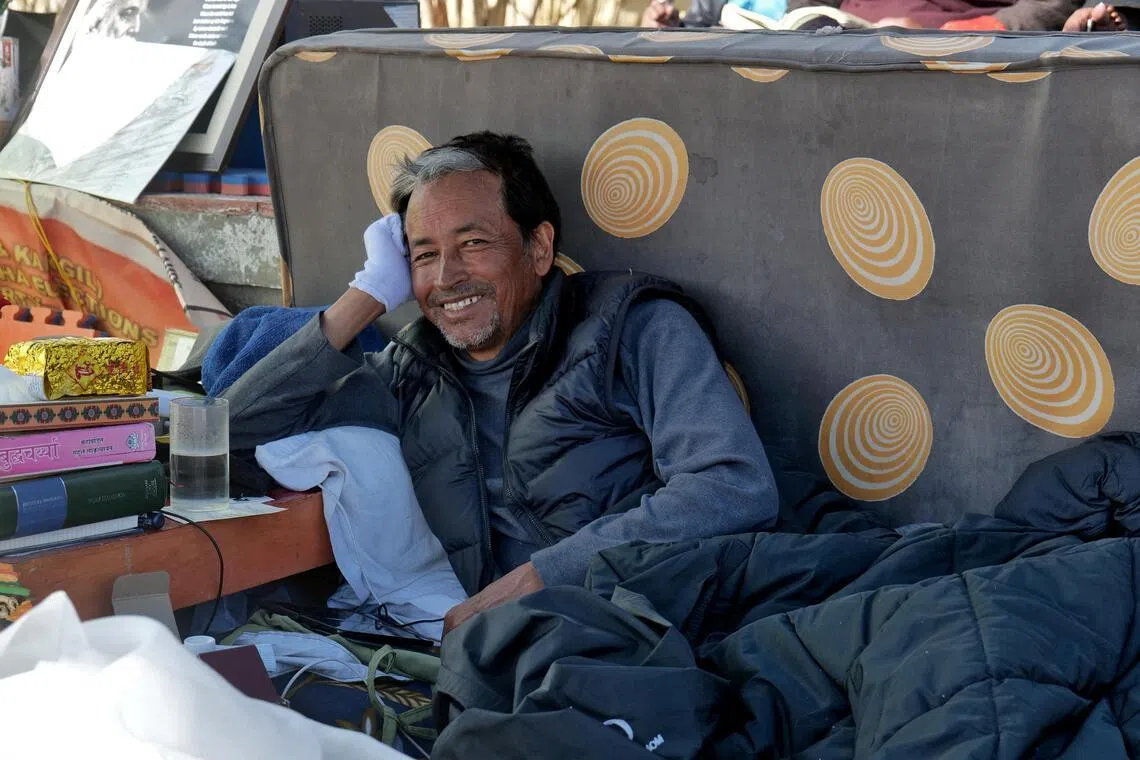 Sonam Wangchuk, 57, an Indian education reformer, has been getting video and text messages of support from across India, including from Bollywood actors.