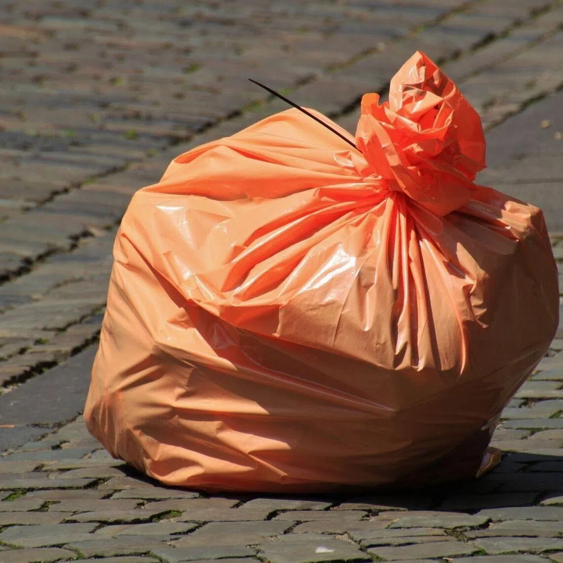Manufacturers of government-regulated garbage bags said they have only about one month of raw material inventories remaining.