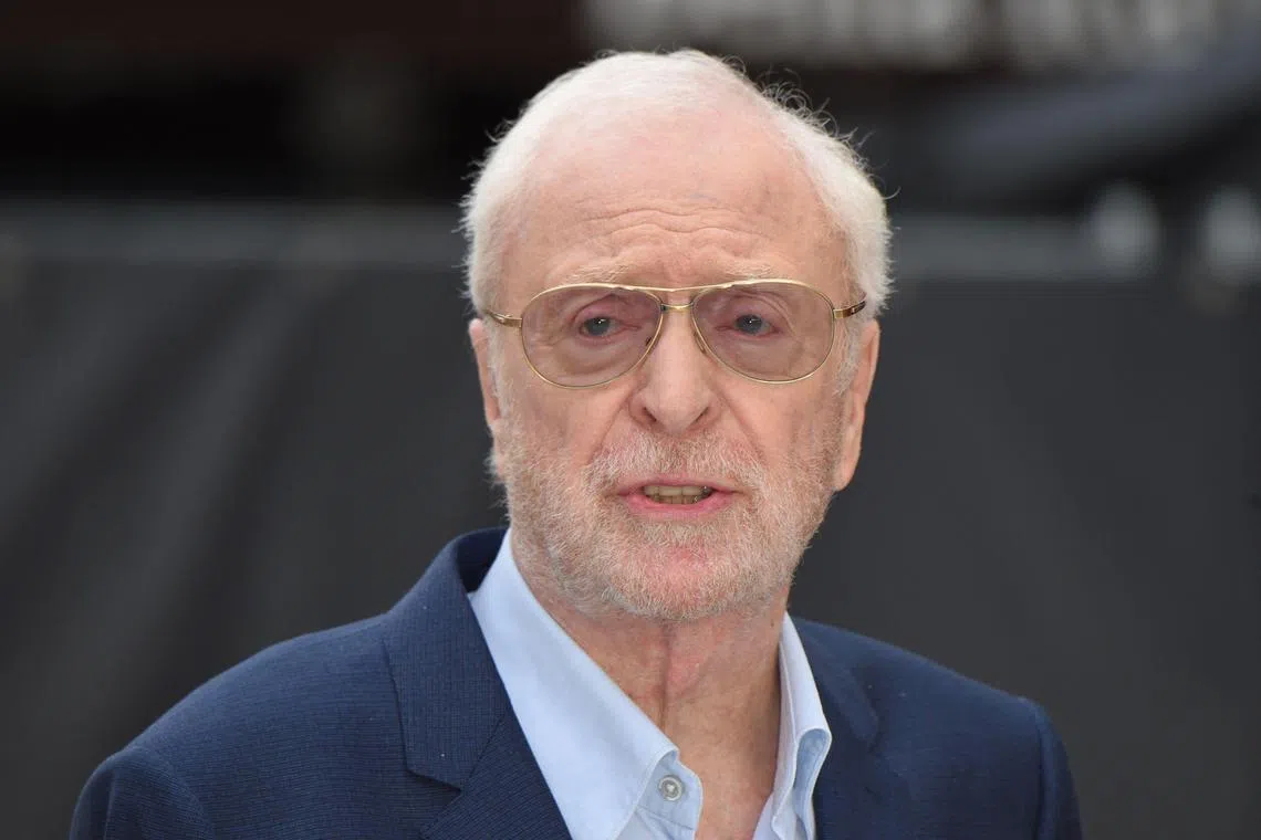 A 2018 photo shows British actor Michael Caine posing on the red carpet for the world premiere of King Of Thieves in London.