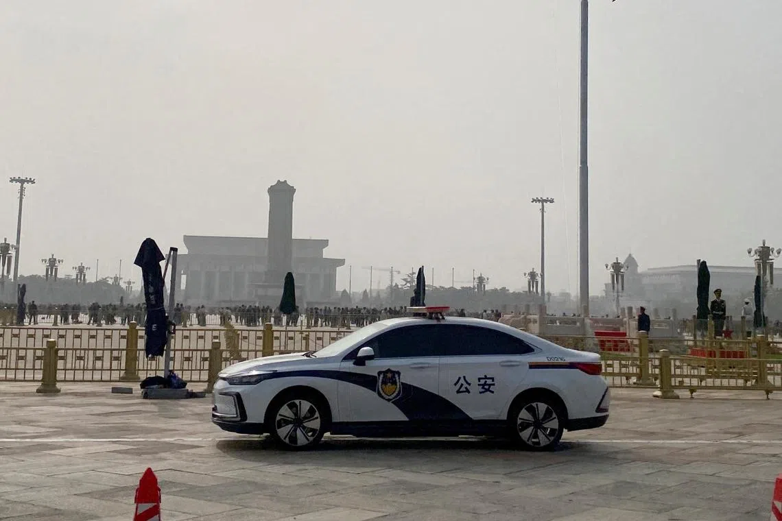 The duties being tested include patrolling, ensuring security for large-scale events, public announcements, issuing warnings and emergency rescue work.