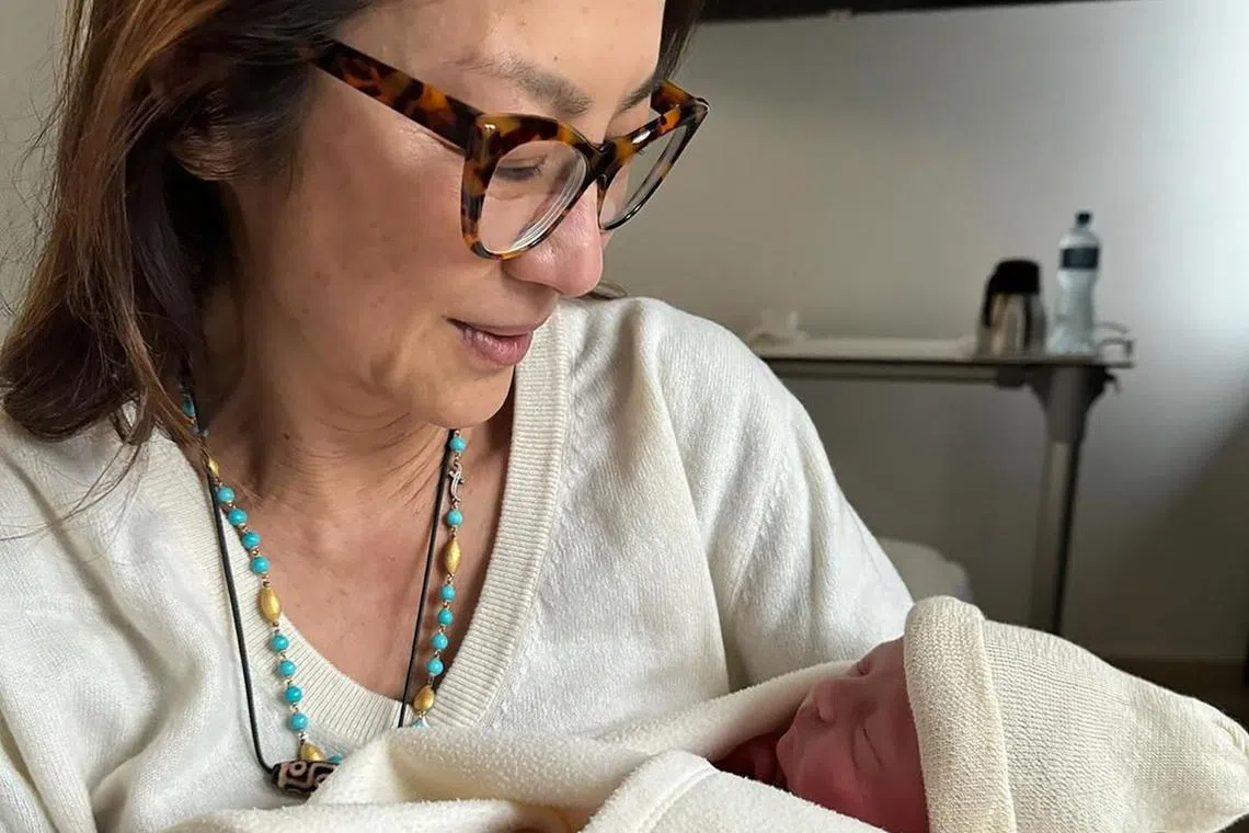 Michelle Yeoh confirmed her new grandmother status in an Instagram post.
