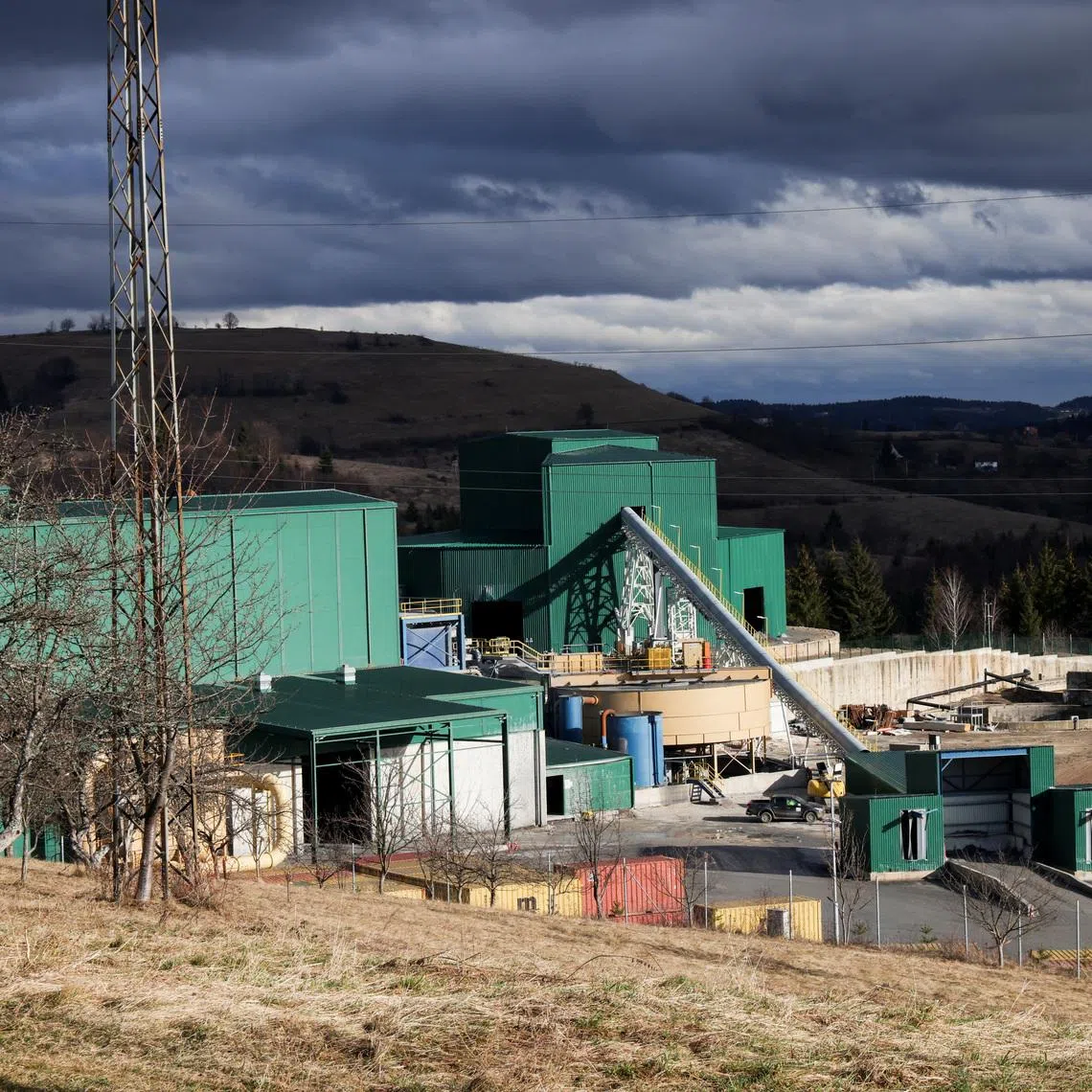 The newly opened facility of a silver mine stands as concern grows in the communities located in the village of Tisovci near Vares, Bosnia and Herzegovina, February 14, 2026. Recent tests have detected lead in the blood of more than 300 nearby residents, fueling fear and uncertainty about the future of the town. REUTERS/Amel Emric