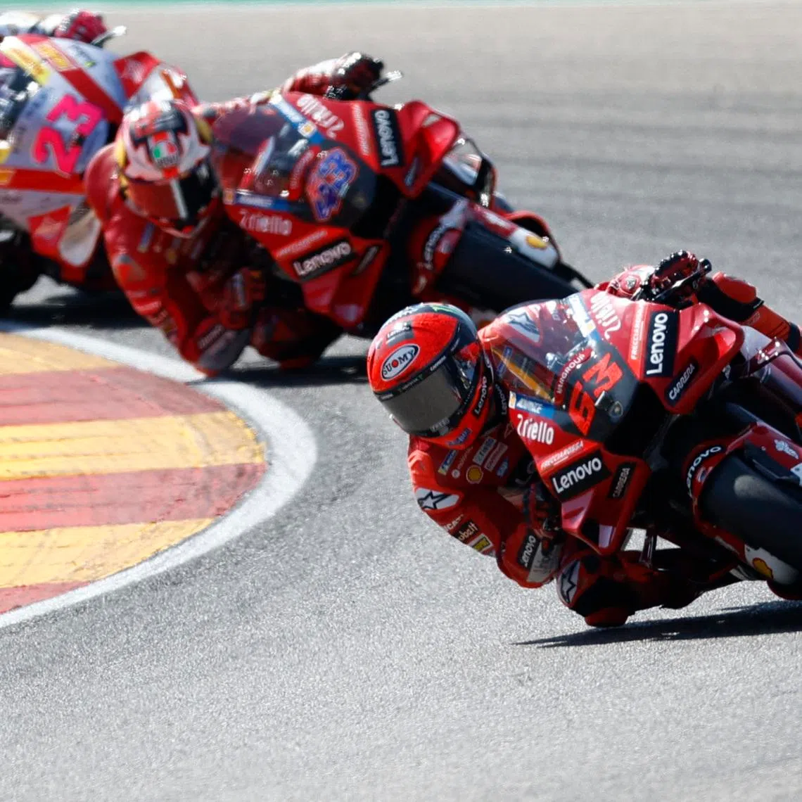 FILE PHOTO: MotoGP - Aragon Grand Prix - A MotoGP race at the MotorLand Aragon, Alcaniz, Spain - September 18, 2022. REUTERS/Juan Medina/File Photo