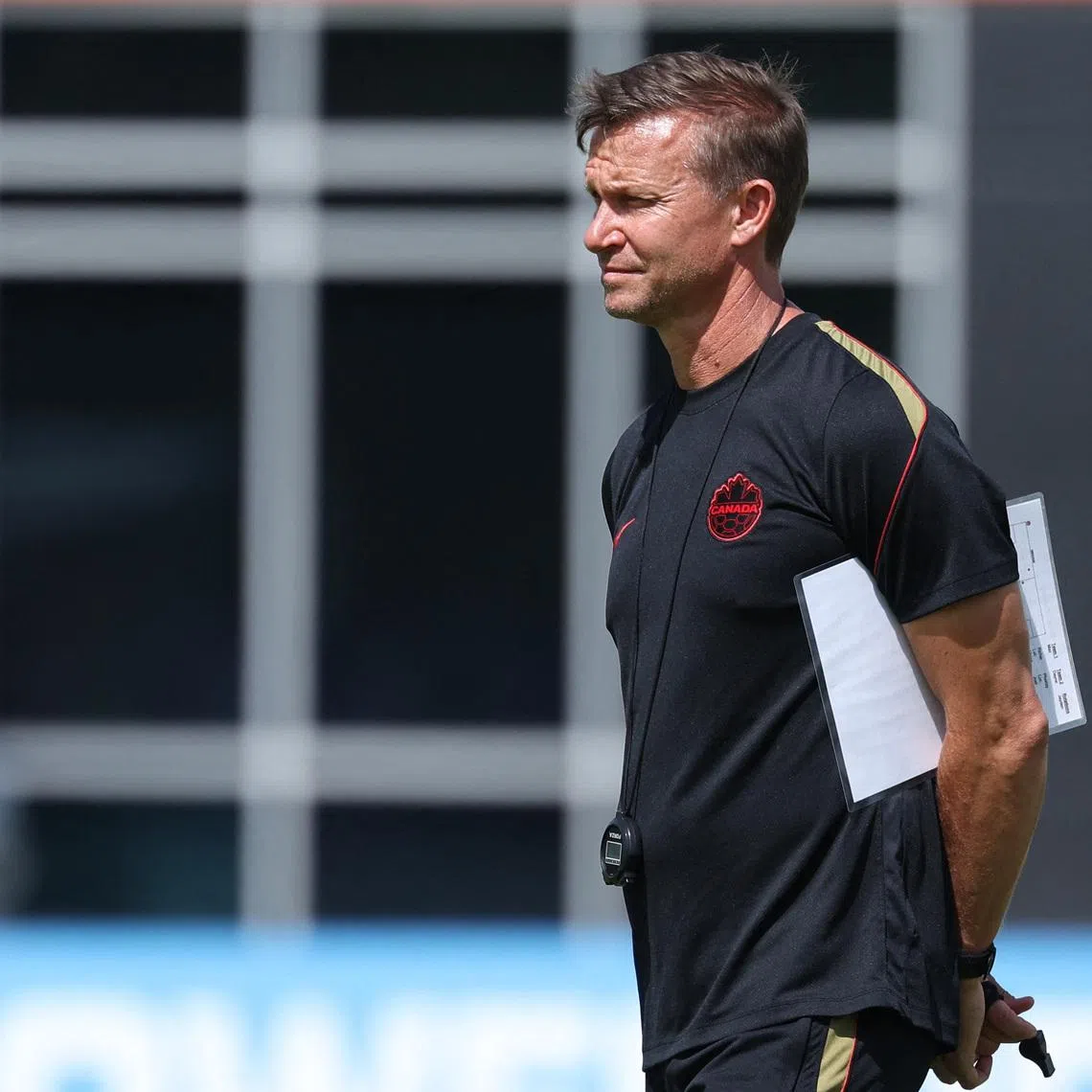 Soccer Football - FIFA World Cup 2026 - Canada Training - Houston Sports Park, Houston, Texas, U.S. - July 3, 2026 Canada coach Jesse Marsch during training IMAGN IMAGES via Reuters/Troy Taormina