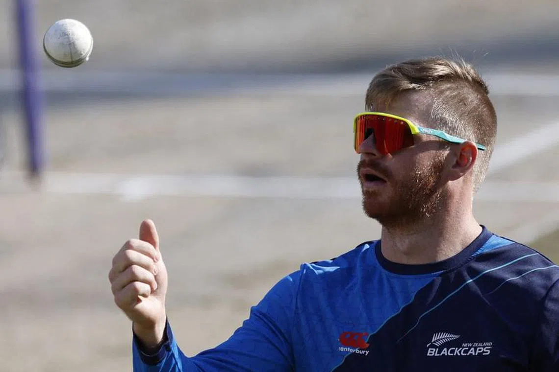 Cricket - ICC Cricket World Cup 2023 - New Zealand Practice - Himachal Pradesh Cricket Association Stadium, Dharamsala, India - October 21, 2023  New Zealand's Glenn Phillips during practice REUTERS/Adnan Abidi/ File photo