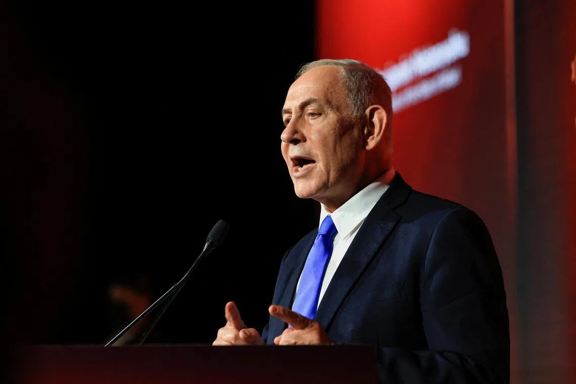 Israeli Prime Minister Benjamin Netanyahu said Israel will not withdraw until Hamas fully disarms.