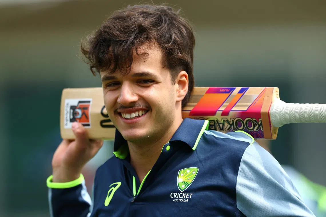 FILE PHOTO: Cricket - World Test Championship Final - Australia Practice - Lord's Cricket Ground, London, Britain - June 9, 2025 Australia's Sam Konstas during practice Action Images via Reuters/Andrew Boyers/File Photo