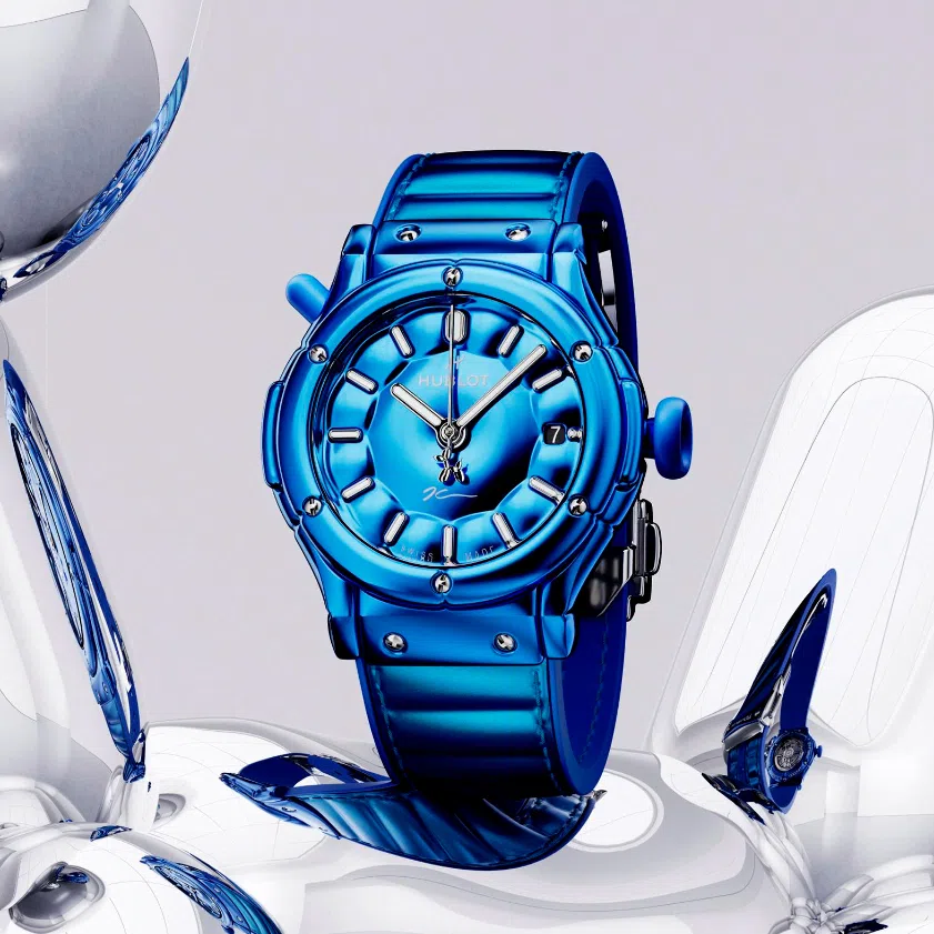 The Classic Fusion Balloon Dog is Jeff Koons’ new collaboration with Swiss watchmaker Hublot.