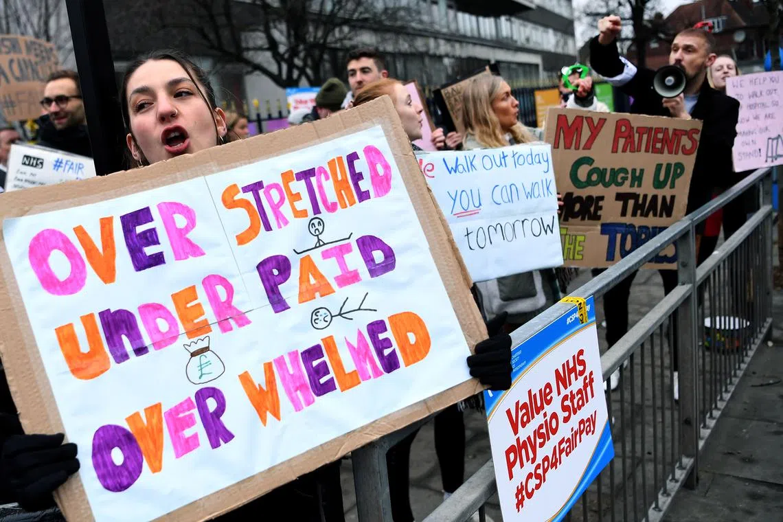 Many public-sector workers in Britain are taking strike action this winter, after years of effective pay cuts.