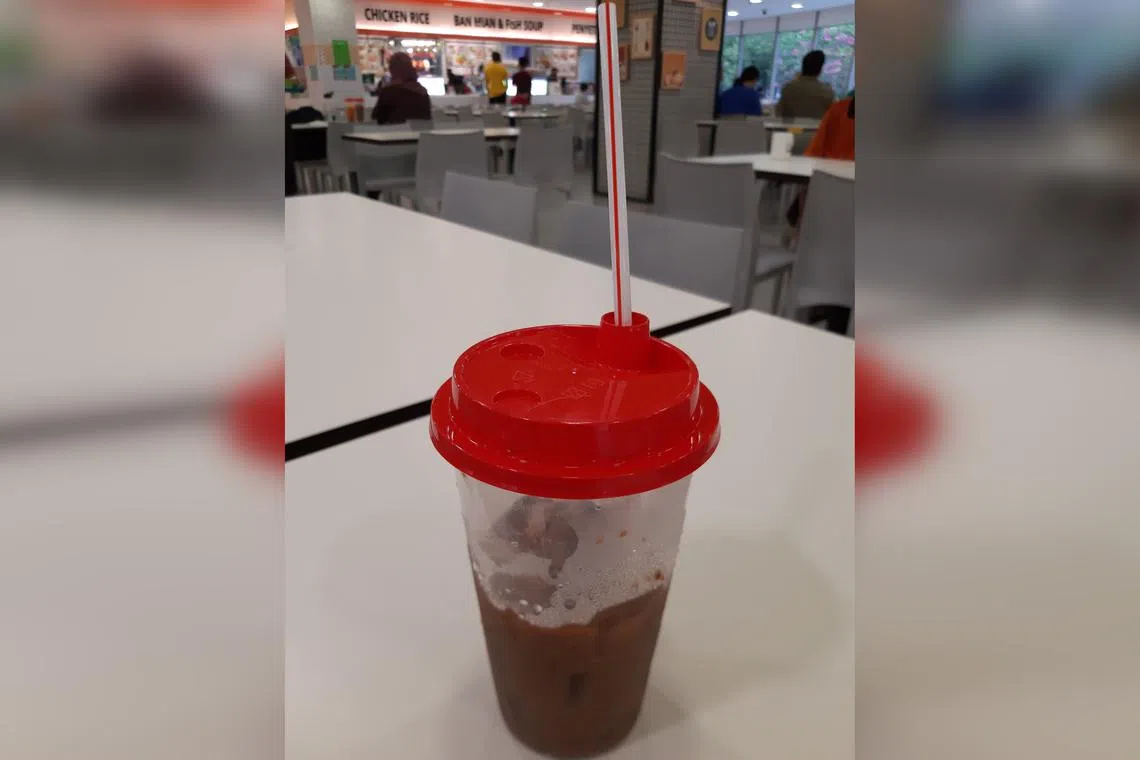 The writer notes that such plastic tumblers could be reused rather than thrown away.