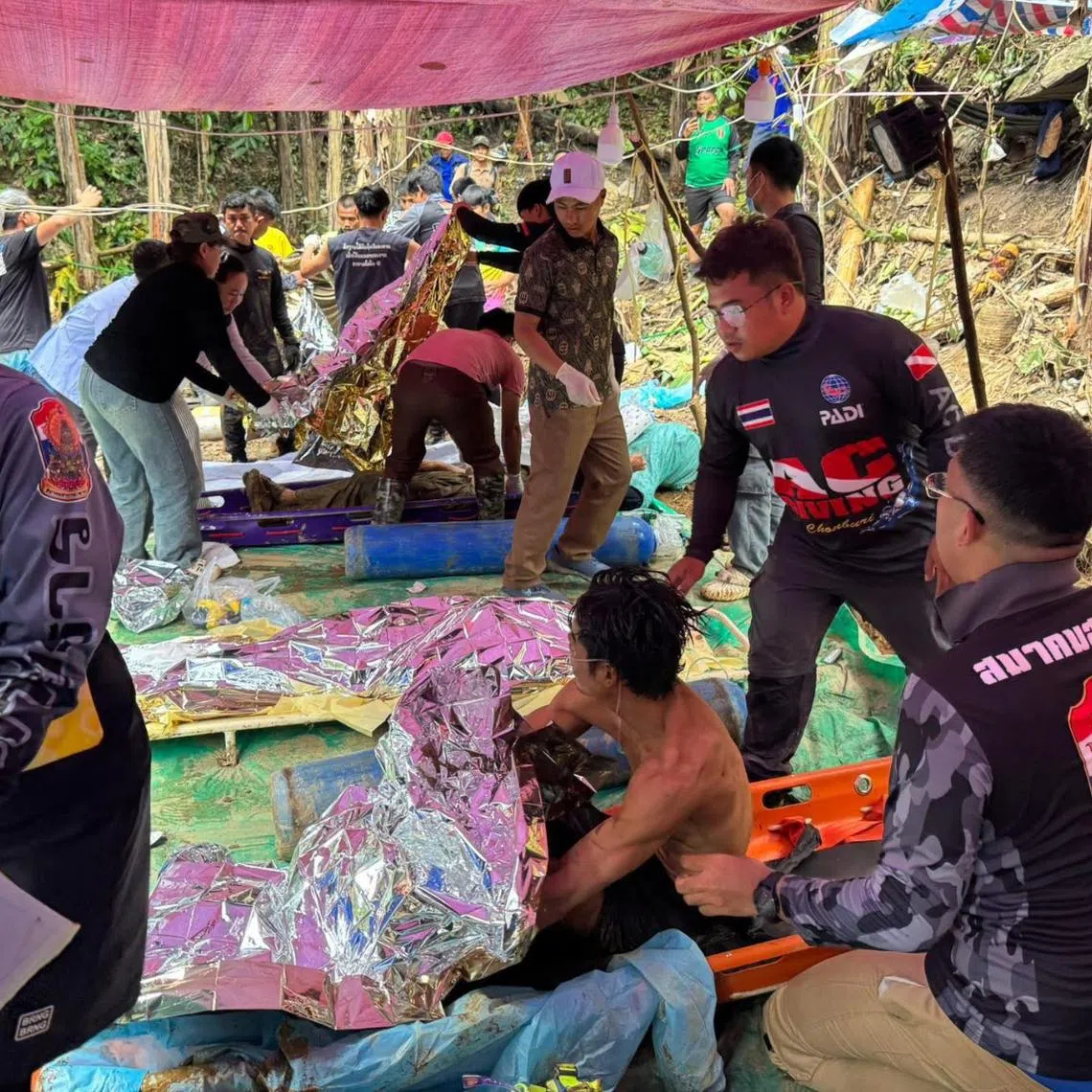 The Thailand Rescue Diver Facebook page said in a post that “rescue officials were able to bring out four more people trapped” at about 3.10pm on May 30.