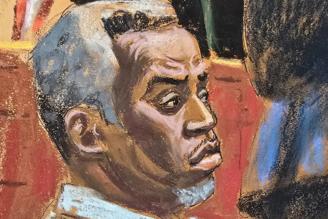 Sean "Diddy" Combs told courtroom sketch artist Jane Rosenberg that she was making him look like a koala bear. 
