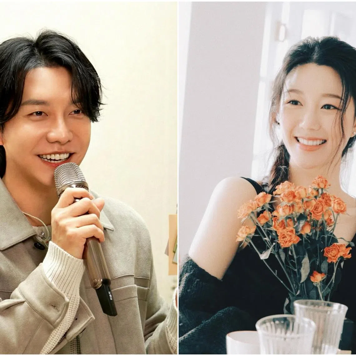 Lee Seung-gi (above) and and Lee Da-in tied the knot on April 7, 2023.