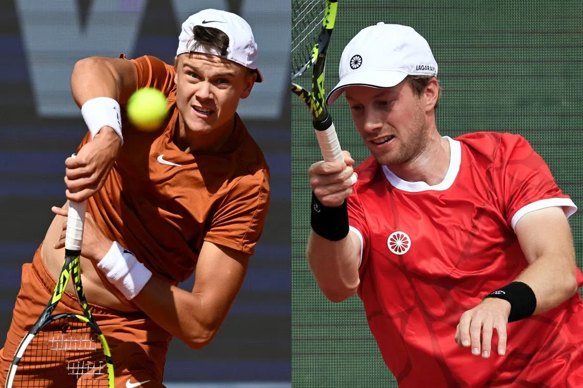 For the second year running, Holger Rune (left) and Botic van de Zandschulp will face off in the final.