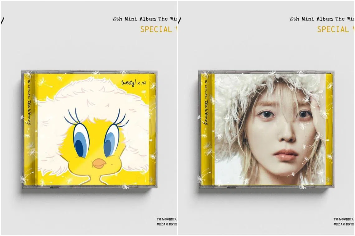 South Korean singer ropde in Looney Tunes' Tweety Bird for her EP, The Winning, which will be released on Feb 22, 2024.