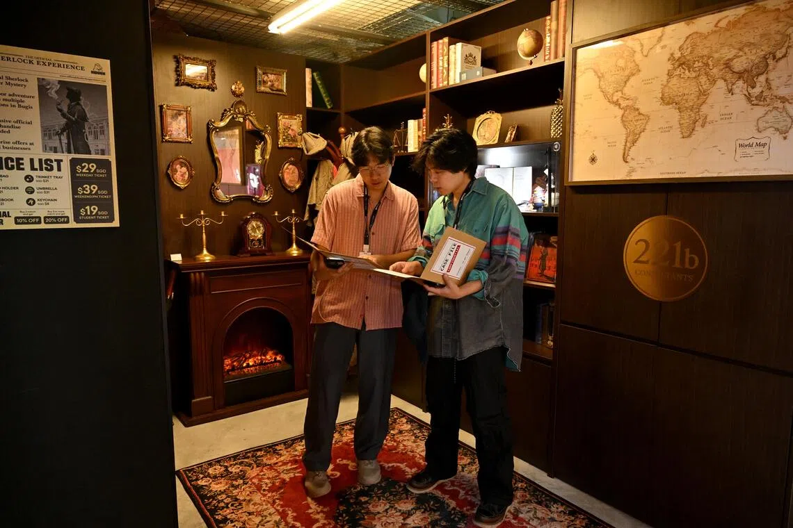 Fictional detective Sherlock Holmes’ famed 221B Baker Street residence has opened a consultancy outpost on 221B Bugis Street.