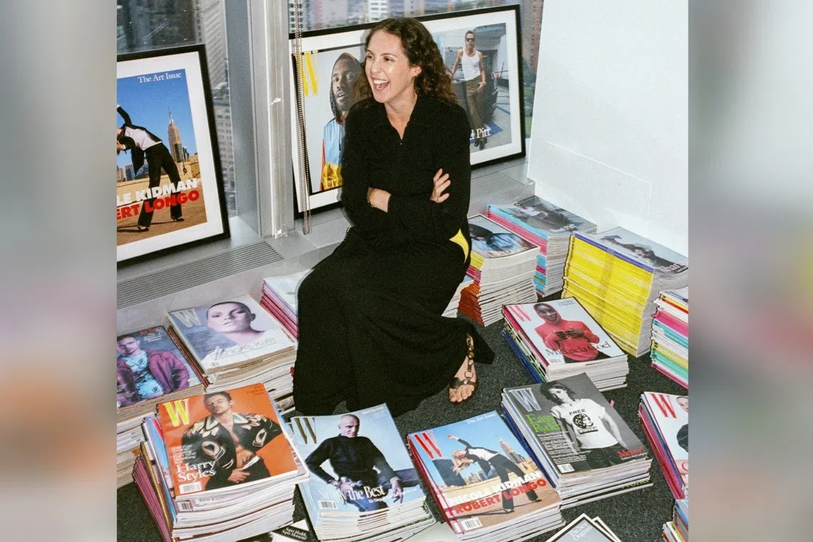 Sara Moonves, the editor in chief of W magazine and W Media’s chief executive, in her office in Lower Manhattan, on Aug 28.