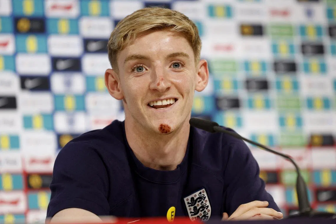 Soccer Football - Euro 2024 - England Press Conference - Blankenhain, Germany - June 28, 2024 England's Anthony Gordon during the press conference REUTERS/John Sibley
