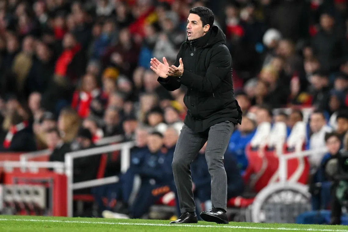 Arsenal manager Mikel Arteta has said that his team have not talked about winning the Premier League yet.