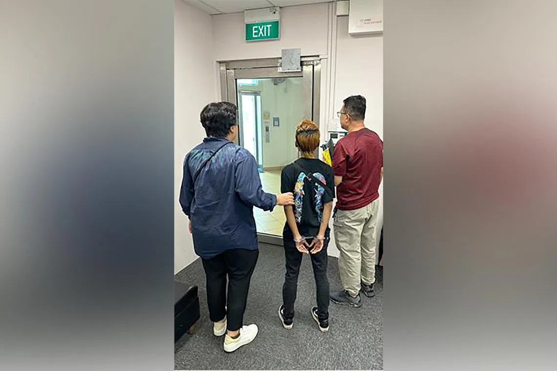 One of the four people who will be charged in court on Nov 24 on suspicion of acting as money mules.