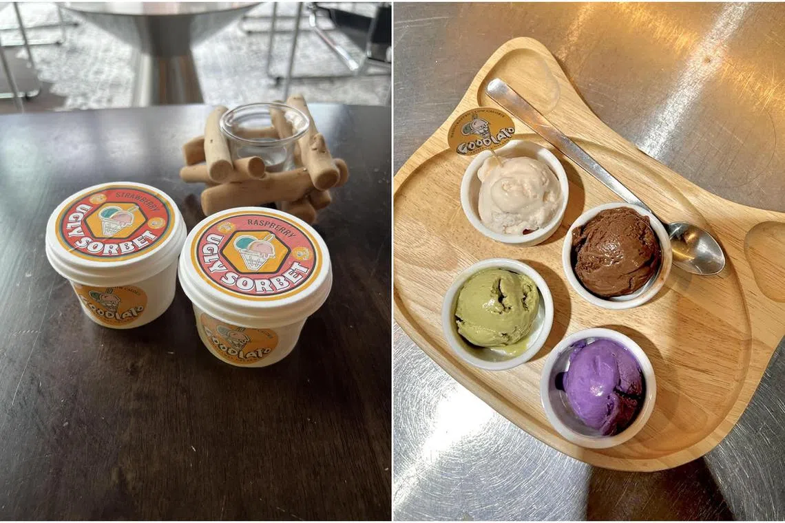 Goodlato’s hand-made ice cream is higher in protein and lower in sugar than other brands.