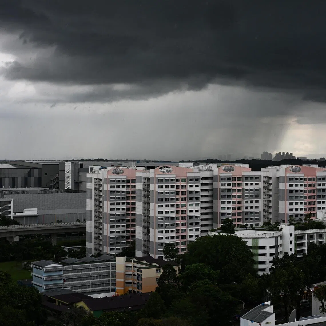 The total rainfall for the first fortnight of March is forecast to be near average over most parts of Singapore.