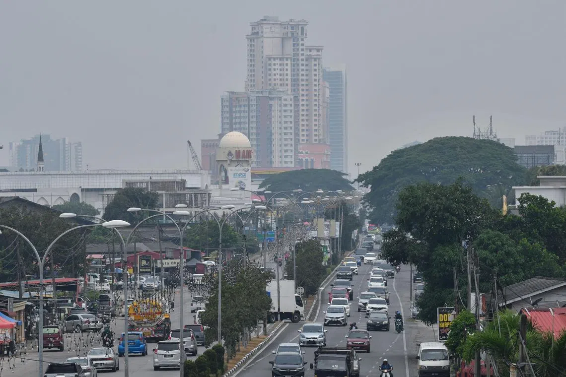 Kota Bharu looked hazy on April 17. 



