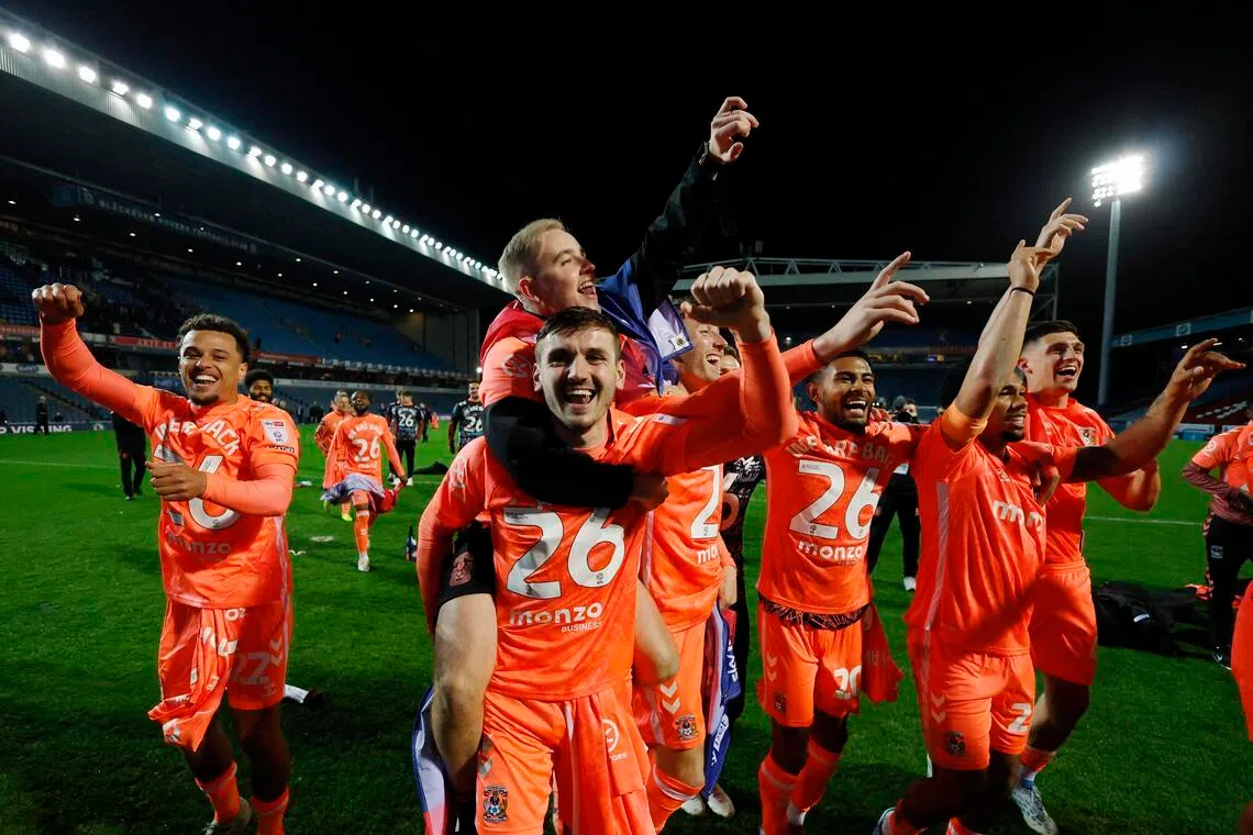 Coventry clinch promotion to end 25-year Premier League exile
