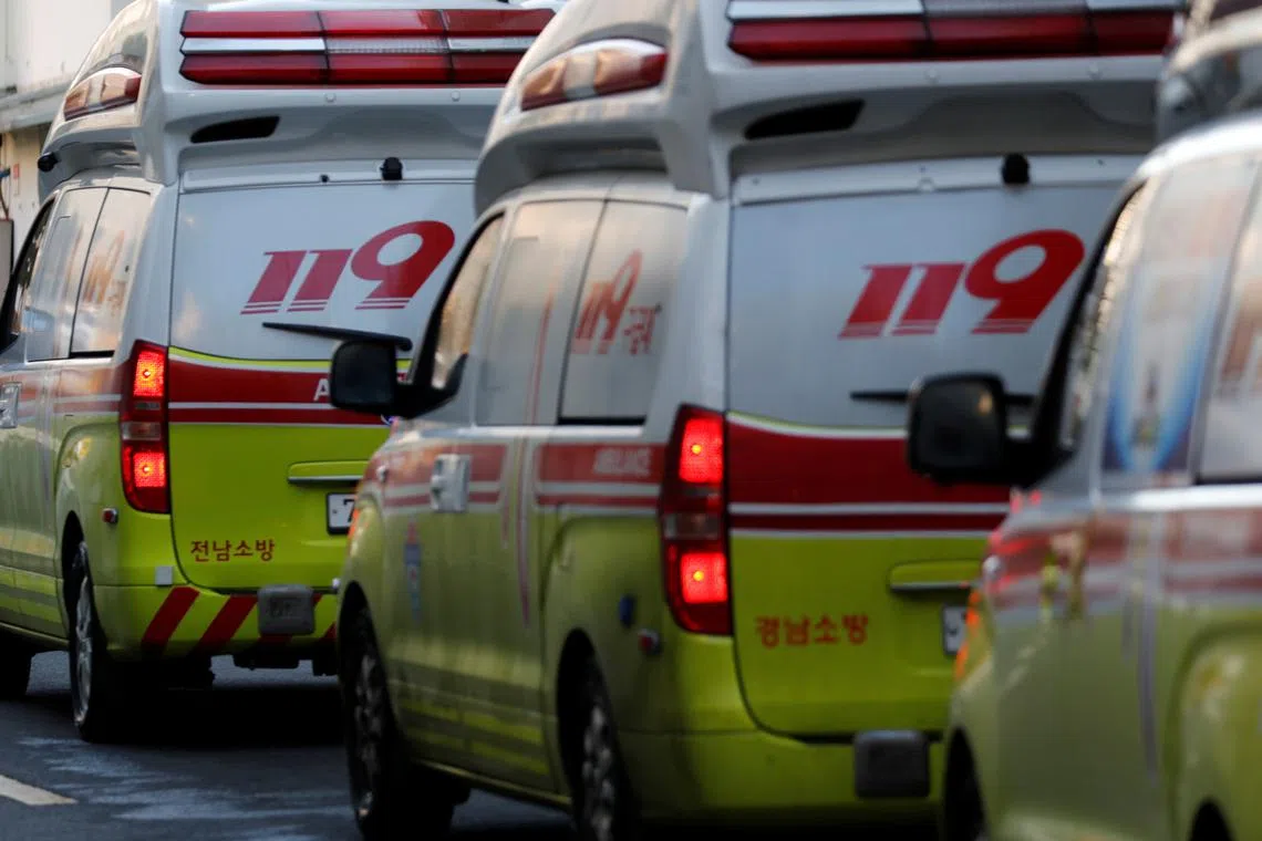 According to Jincheon Fire Station in North Chungcheong Province, the woman called an ambulance at 1.31am on Aug 15 after she went into labor. 