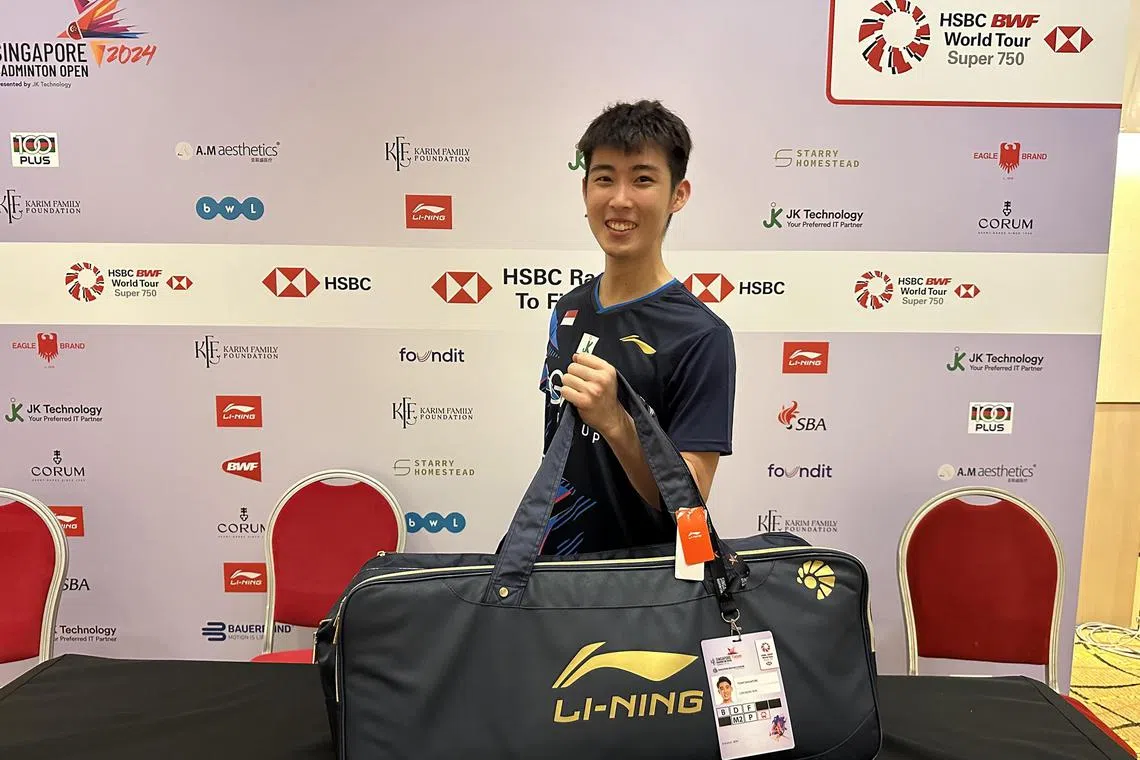 dlbag - Singapore badminton player Loh Kean Yew and his competition bag

Credit: David Lee