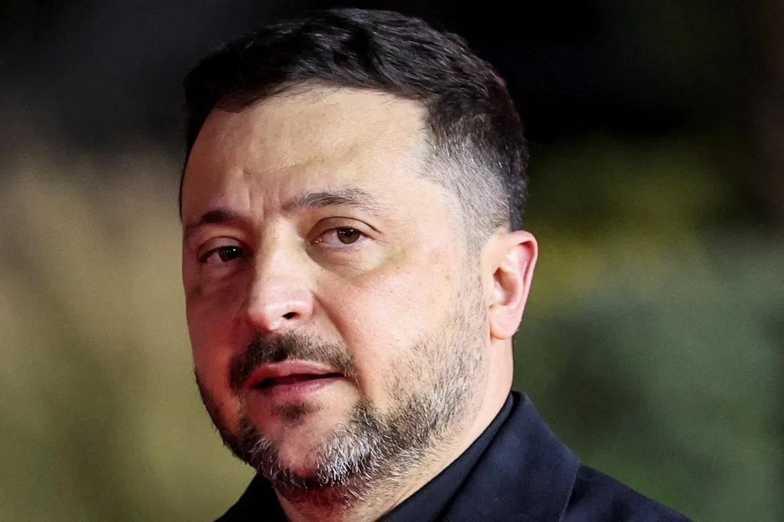 Ukraine's President Volodymyr Zelenskiy arrives to attend an informal European leaders' summit in Ayia Napa, Cyprus April 23, 2026. REUTERS/Yiannis Kourtoglou
