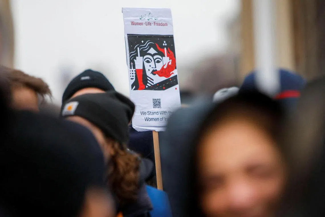 The protest movement was sparked by the death of Ms Mahsa Amini.