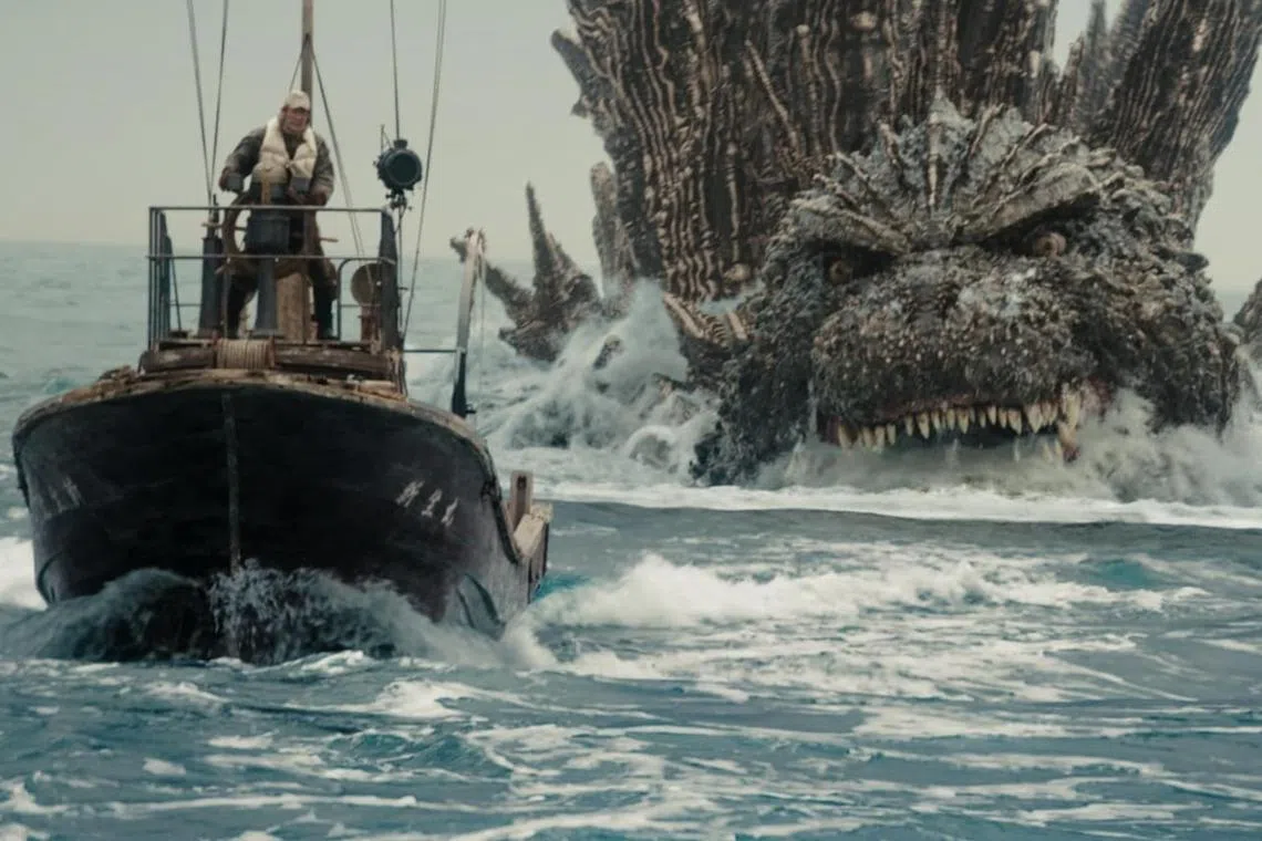 For aquatic scares, Godzilla Minus One takes inspiration from Jaws 