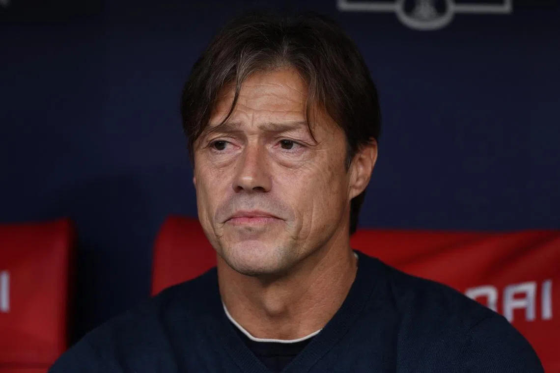 Soccer Football - LaLiga - Atletico Madrid v Sevilla - Riyadh Air Metropolitano, Madrid, Spain - November 1, 2025 Sevilla coach Matias Almeyda before the match. REUTERS/Violeta Santos Moura