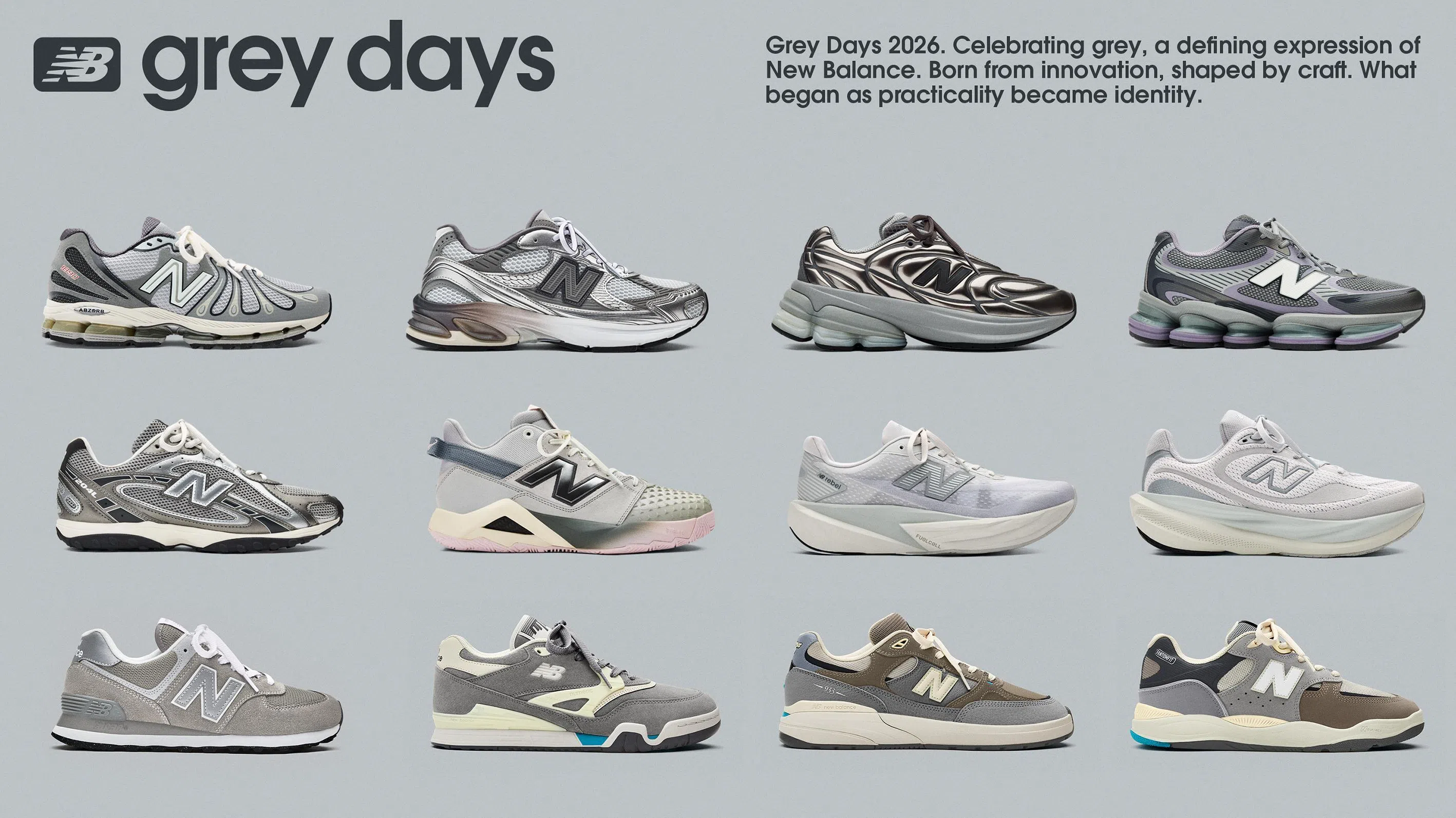 The Grey Days 2026 collection features a range of new lifestyle and performance designs, with selected styles available in Singapore.