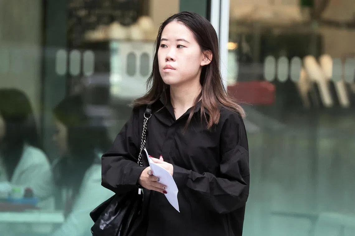 Michelle Leong Yi Ling had posed for photos with her boyfriend after she committed the offence.