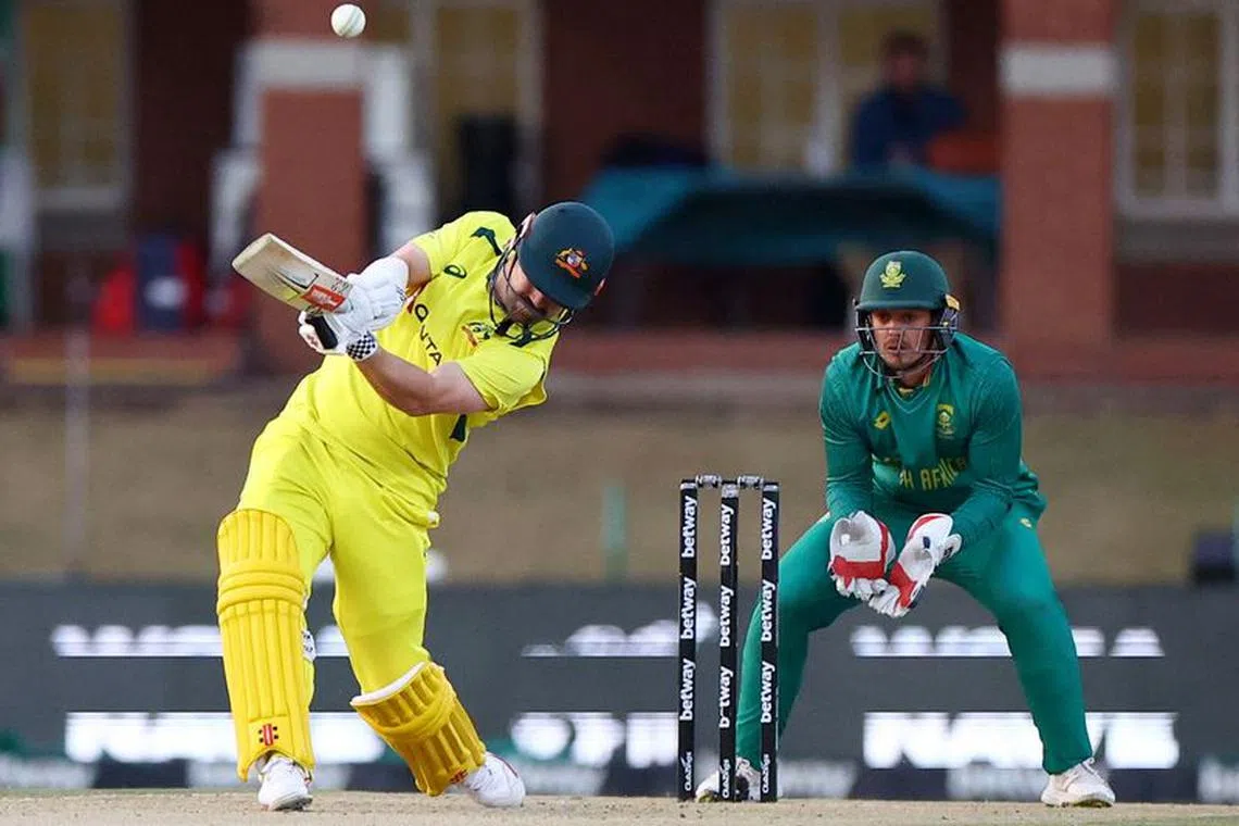 FILE PHOTO: Cricket - Third ODI - South Africa vs Australia - Senwes Park, Potchefstroom, South Africa - September 12, 2023 Australia's Travis Head in action REUTERS/Siphiwe Sibeko/File Photo