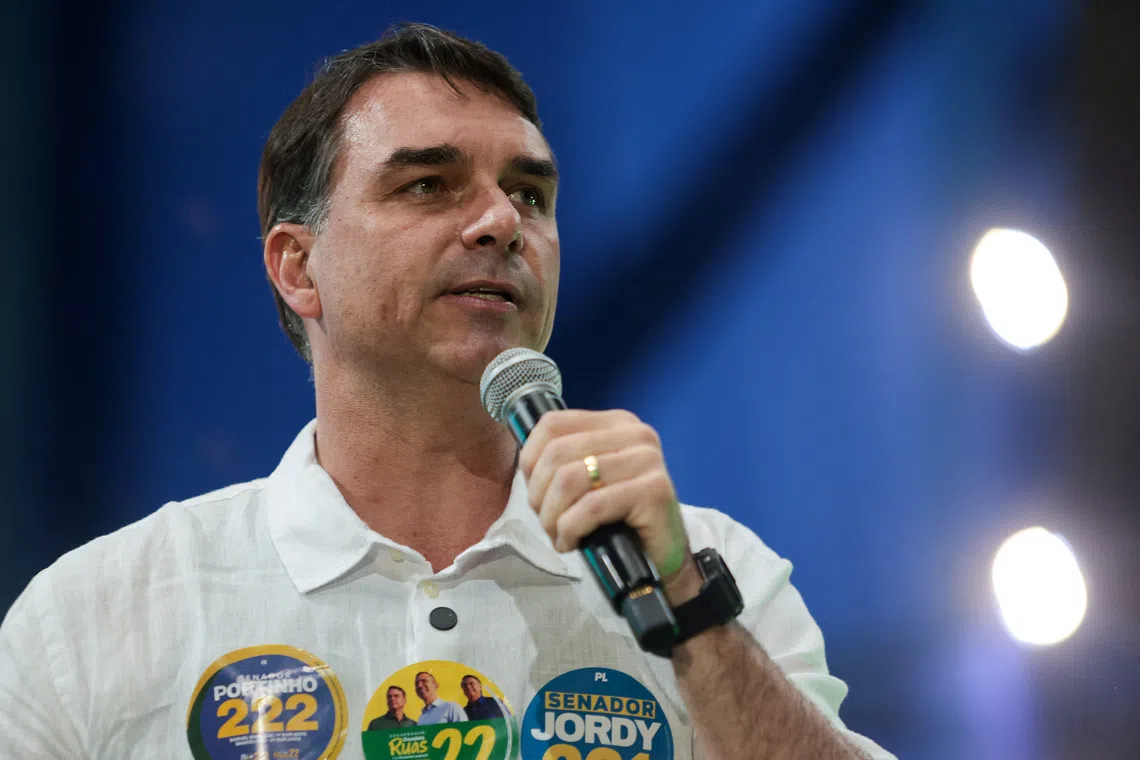 Senator Flavio Bolsonaro vows to respect Brazil election outcome