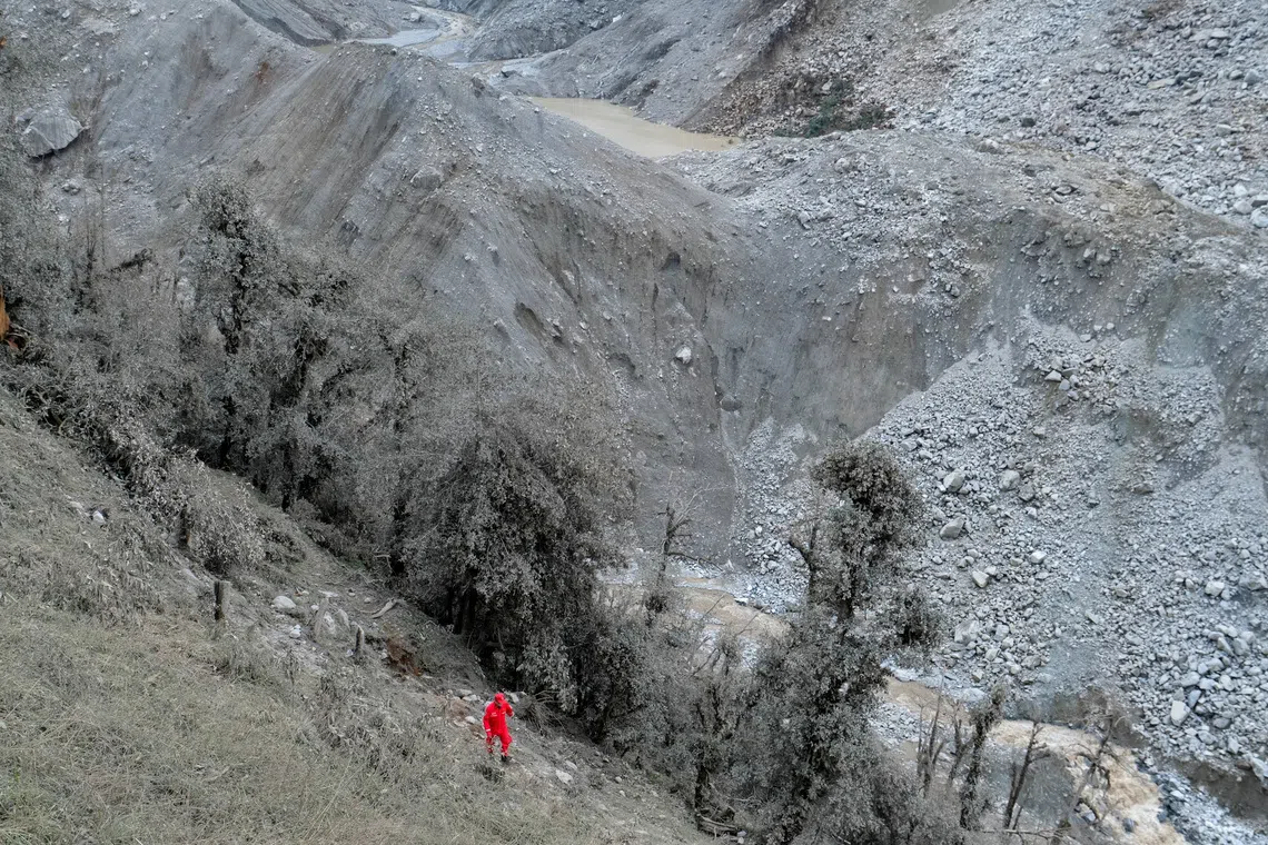 Rescuers moved after new lake forms in mudslide-hit area of Tibet: Chinese state media