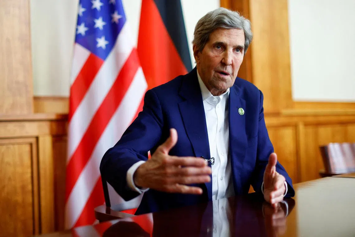 US climate envoy John Kerry said the two biggest contributors to the climate problem need to be able to come together and work to try and help resolve it.