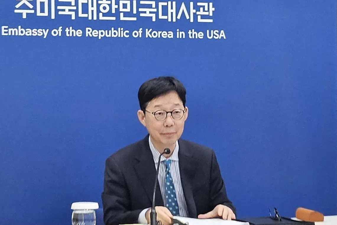 South Korea’s delegation was led by First Vice-Foreign Minister Park Yoon-joo, while the US side was headed by Allison Hooker, the US State Department’s undersecretary for political affairs.