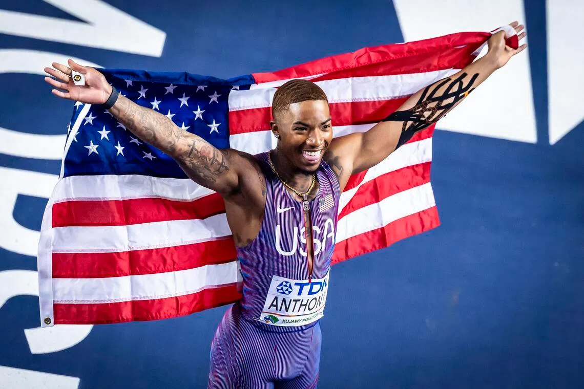 Jordan Anthony, Chase Jackson nail US double at athletics world indoors c’ships