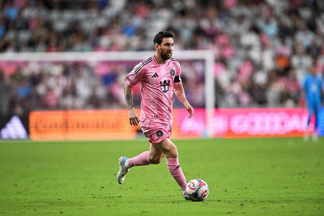 Inter Miami’s Argentine forward Lionel Messi in action on Sept 5.