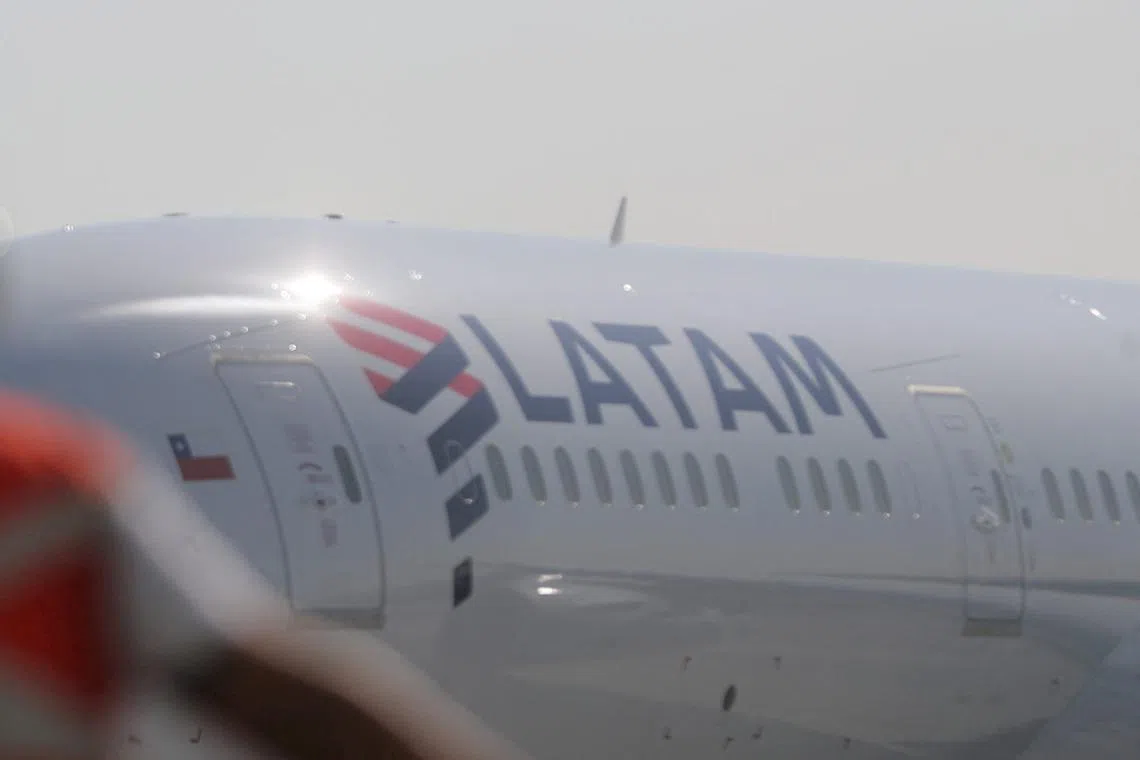 A Latam Airlines plane pictured in 2020. A “technical problem” caused strong movement on a Latam Airlines flight from Sydney to Auckland on March 11.