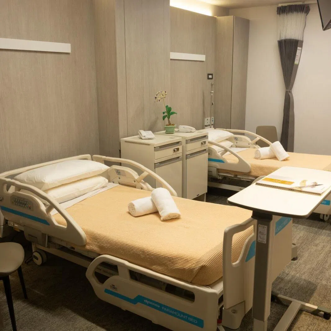 IPs cover stays in higher-class wards in restructured hospitals as well as in private hospitals, including this room at Raffles Hospital.