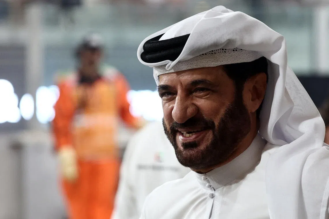 Formula One F1 - Abu Dhabi Grand Prix - Yas Marina Circuit, Abu Dhabi, United Arab Emirates - December 6, 2025 FIA president Mohammed ben Sulayem after qualifying REUTERS/Jakub Porzycki