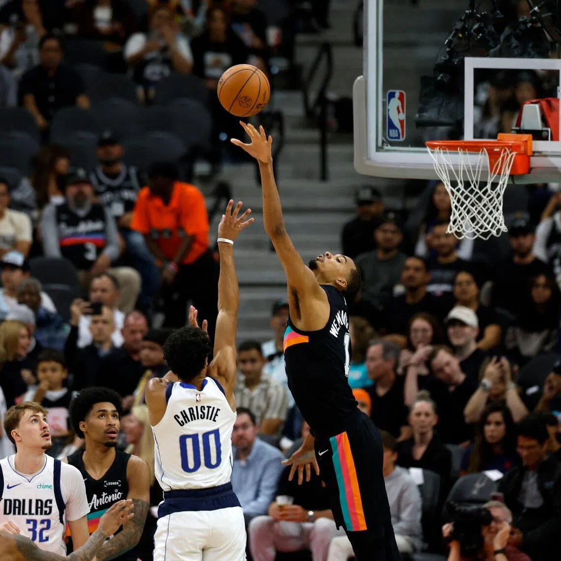 On April 20, the San Antonio Spurs’ Victor Wembanyama was named NBA Defensive Player of the Year, becoming the first unanimous winner in the award’s 43-year history and its youngest champion.  He led the league in blocks per game (3.08) for a third straight season.