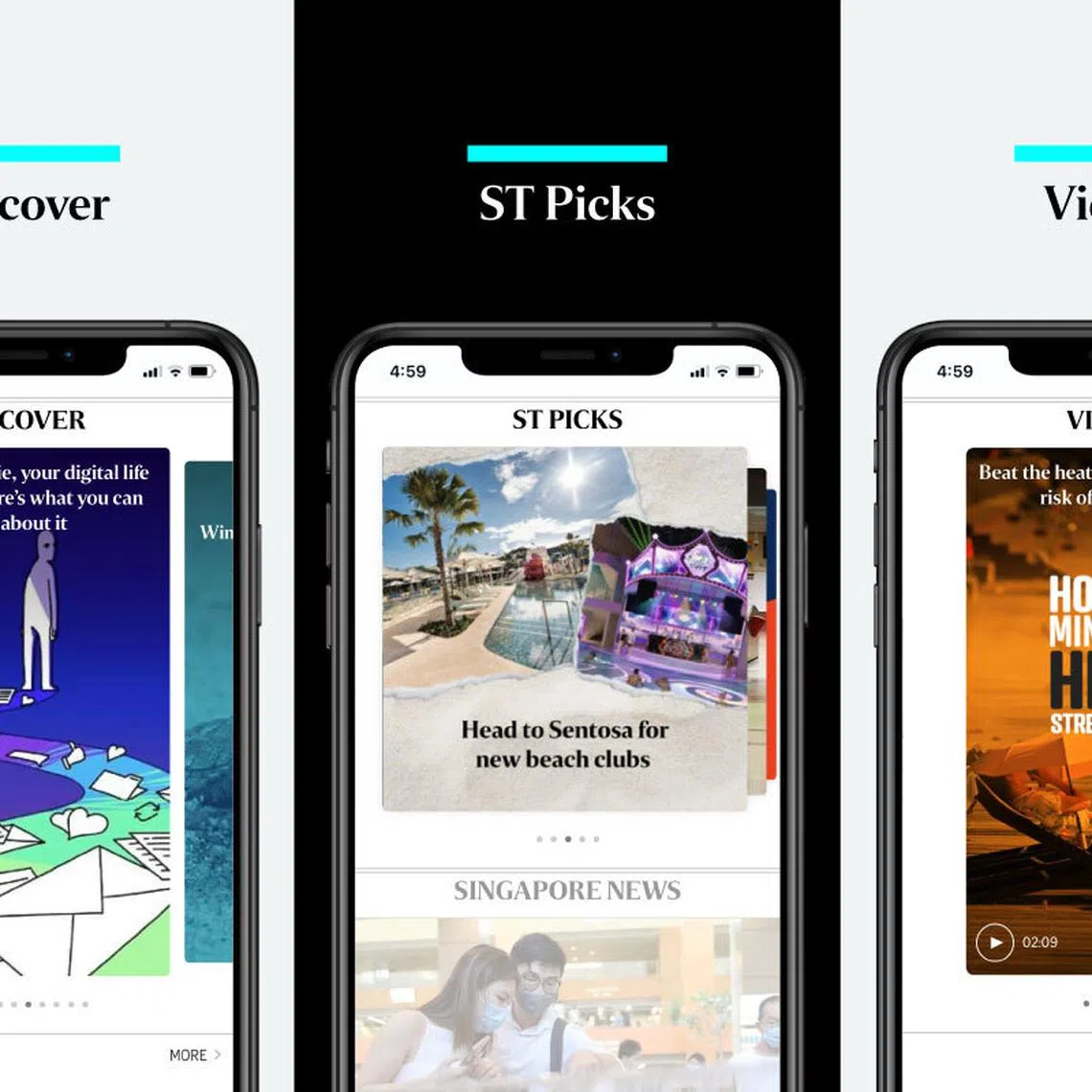Improved Discover section, ST Picks and 'vertical' videos are among several new features rolled out on The Straits Times app.