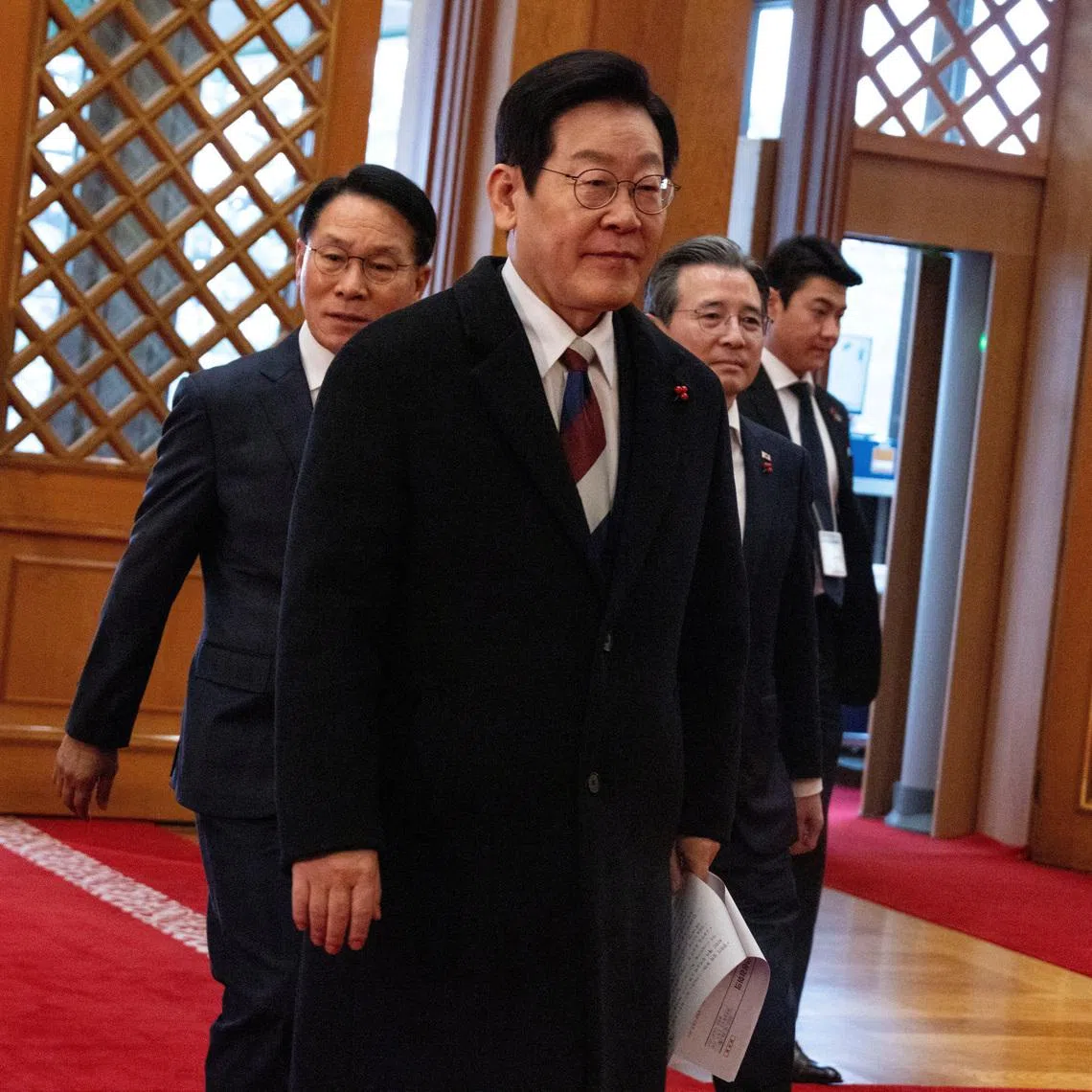 South Korean President Lee Jae Myung said South Korea has safeguards in place to ensure its chipmakers will not be left at a disadvantage.